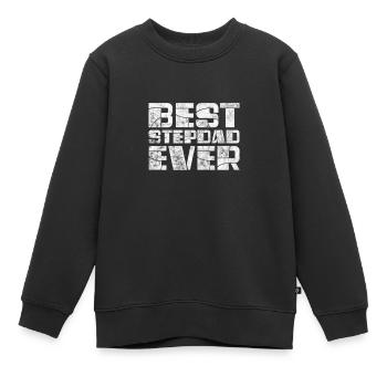 Stiefvater - Kinder Premium Organic Sweatshirt - Schwarz - Vorne - AI Model Kid Female (0cm)