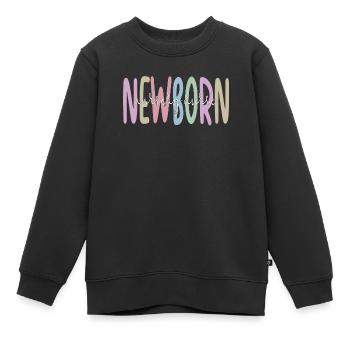 Beste Neugeborenen-Krankenschwester Geschenk - Kinder Premium Organic Sweatshirt - Schwarz - Vorne - AI Model Kid Female (0cm)