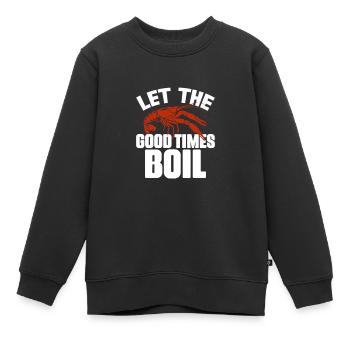 Crayfish - Kids Premium Organic Sweatshirt - black - Front - AI Model Kid Female (0cm)
