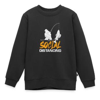 Angler - Kinder Premium Organic Sweatshirt - Schwarz - Vorne - AI Model Kid Female (0cm)