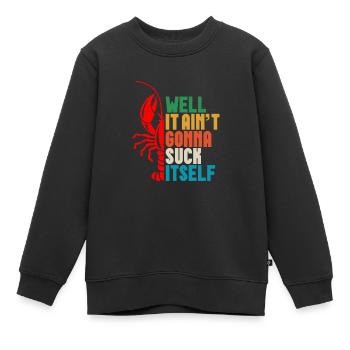 Crayfish - Kids Premium Organic Sweatshirt - black - Front - AI Model Kid Female (0cm)