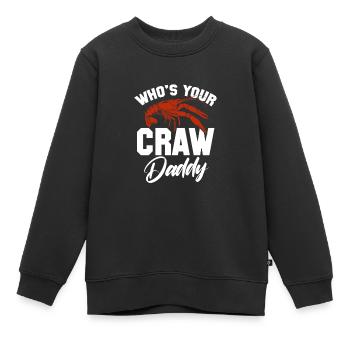 Crayfish - Kids Premium Organic Sweatshirt - black - Front - AI Model Kid Female (0cm)