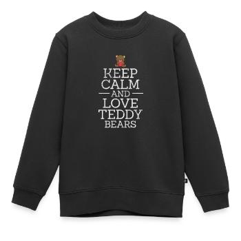 Nounours - Sweat Premium enfant bio - noir - Devant - AI Model Kid Female (0cm)