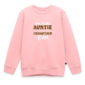 Marraine - Sweat Premium enfant bio - rose - Devant - AI Model Kid Female (0cm)