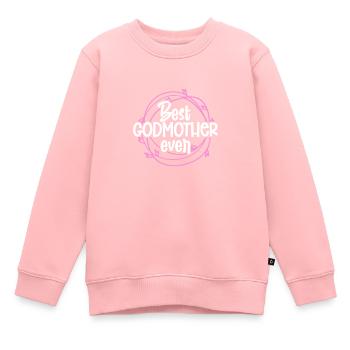 Marraine - Sweat Premium enfant bio - rose - Devant - AI Model Kid Female (0cm)