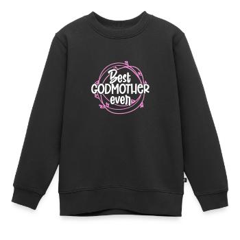 Patin - Kinder Premium Organic Sweatshirt - Schwarz - Vorne - AI Model Kid Female (0cm)
