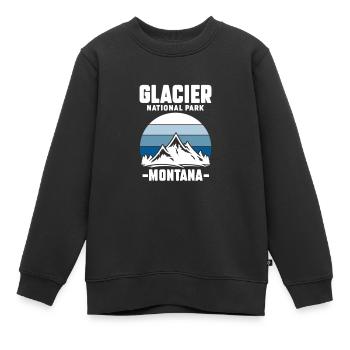 Montana - Sweat Premium enfant bio - noir - Devant - AI Model Kid Female (0cm)