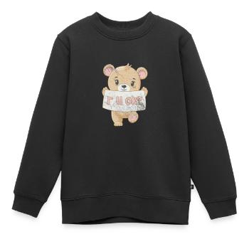 Nounours - Sweat Premium enfant bio - noir - Devant - AI Model Kid Female (0cm)