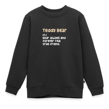 Ours en peluche Ours en peluche Cadeau pour enfants - Sweat Premium enfant bio - noir - Devant - AI Model Kid Female (0cm)