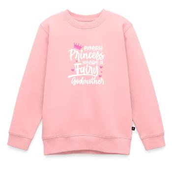 Marraine - Sweat Premium enfant bio - rose - Devant - AI Model Kid Female (0cm)