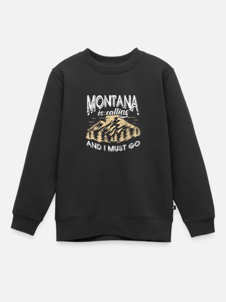Montana Amérique USA Helena Mountains Cadeau - Sweat Premium enfant bio - noir