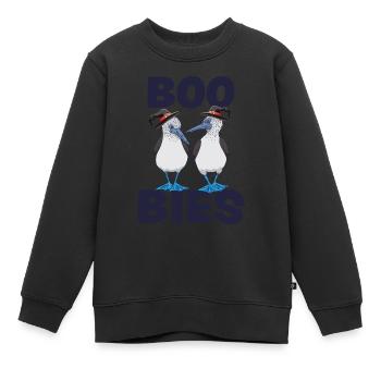 BOO BIES Drôle Booby Bird Costume d’Halloween - Sweat Premium enfant bio - noir - Devant - AI Model Kid Female (0cm)