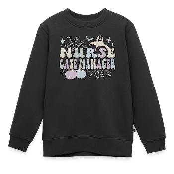 Gestionnaire de cas d’infirmière autorisée Gestion de cas en soins infirmiers d’Halloween - Sweat Premium enfant bio - noir - Devant - AI Model Kid Female (0cm)