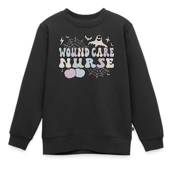 Infirmière en soins des plaies Halloween RN Cadeau de soins infirmiers des plaies - Sweat Premium enfant bio - noir - Devant - AI Model Kid Female (0cm)