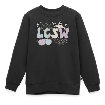 LCSW Travailleur social clinique agréé Halloween - Sweat Premium enfant bio - noir - Devant - AI Model Kid Female (0cm)