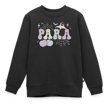 Paraprofessional Halloween Para Teacher Parapro - Kinder Premium Organic Sweatshirt - Schwarz - Vorne - AI Model Kid Female (0cm)