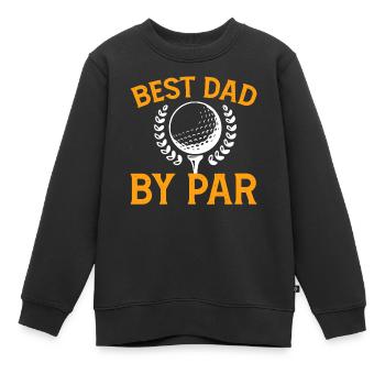 Bester Vater Von Par - Golf - Kinder Premium Organic Sweatshirt - Schwarz - Vorne - AI Model Kid Female (0cm)