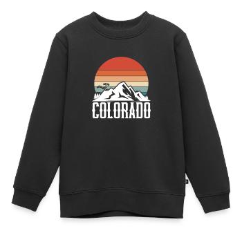 Colorado - Sweat Premium enfant bio - noir - Devant - AI Model Kid Female (0cm)