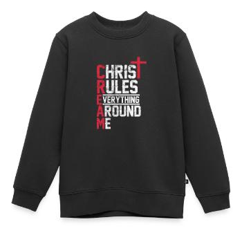 Hip Hop - Kinder Premium Organic Sweatshirt - Schwarz - Vorne - AI Model Kid Female (0cm)
