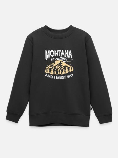 Montana - Sweat Premium enfant bio - noir