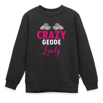 Collectionneur de pierres précieuses et recherche sur les pierres précieuses - Sweat Premium enfant bio - noir - Devant - AI Model Kid Female (0cm)