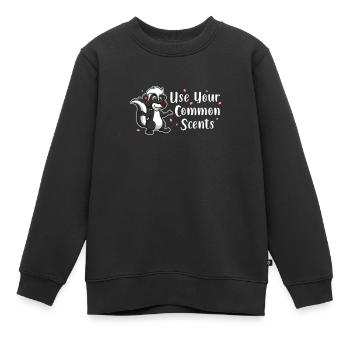Mouffette - Sweat Premium enfant bio - noir - Devant - AI Model Kid Female (0cm)