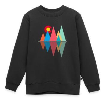 Colorado - Sweat Premium enfant bio - noir - Devant - AI Model Kid Female (0cm)