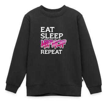 Hip Hop Rap Music Rapper Hiphop Gift - Sweat Premium enfant bio - noir - Devant - AI Model Kid Female (0cm)