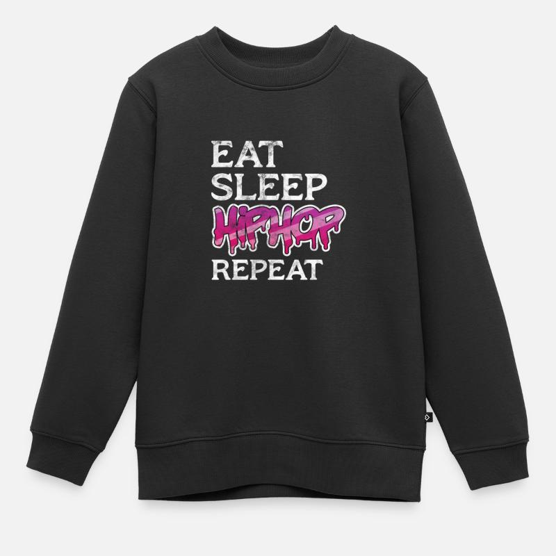 Hip-hop - Sweat Premium enfant bio - noir
