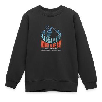 Mount Blue Sky - Kinder Premium Organic Sweatshirt - Schwarz - Vorne - AI Model Kid Female (0cm)