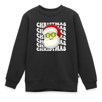 Softball Xmas Softball Player Christmas Gift - Kids Premium Organic Sweatshirt - black - Front - AI Model Kid Female (0cm)