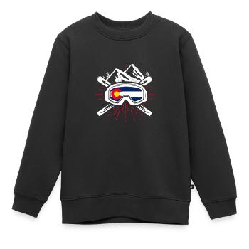 Colorado - Sweat Premium enfant bio - noir - Devant - AI Model Kid Female (0cm)