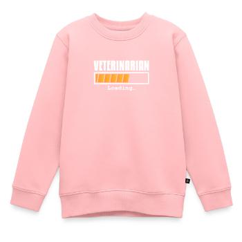 Vétérinaire - Sweat Premium enfant bio - rose - Devant - AI Model Kid Female (0cm)