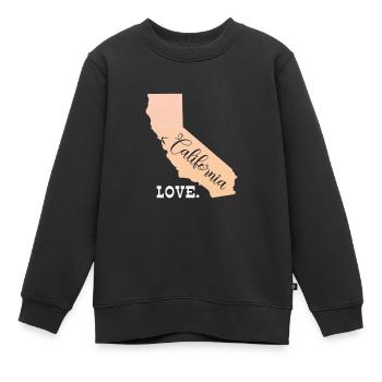 Kalifornien - Kinder Premium Organic Sweatshirt - Schwarz - Vorne - AI Model Kid Female (0cm)
