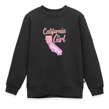 Kalifornien - Kinder Premium Organic Sweatshirt - Schwarz - Vorne - AI Model Kid Female (0cm)