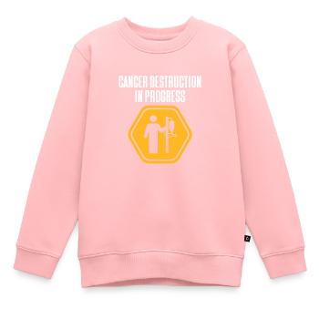 Cancer Sick Disease Fight Gift - Kids Premium Organic Sweatshirt - rose - Front - AI Model Kid Female (0cm)