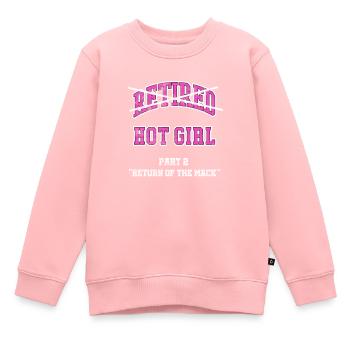 Retirement - Kids Premium Organic Sweatshirt - rose - Front - AI Model Kid Female (0cm)