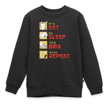 BMX Cycliste BMX Vélo BMX Rampe BMX BMX Vélo - Sweat Premium enfant bio - noir - Devant - AI Model Kid Female (0cm)