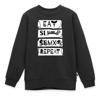 BMX Cycliste BMX Vélo BMX Rampe BMX BMX Vélo - Sweat Premium enfant bio - noir - Devant - AI Model Kid Female (0cm)