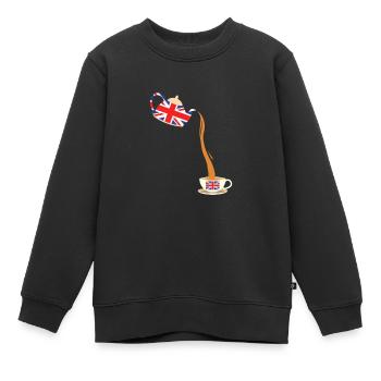 United Kingdom UK England Grossbritannien Geschenk - Kinder Premium Organic Sweatshirt - Schwarz - Vorne - AI Model Kid Female (0cm)