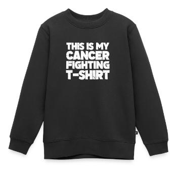 Krebs - Kinder Premium Organic Sweatshirt - Schwarz - Vorne - AI Model Kid Female (0cm)
