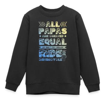 Bowling Split - Sweat Premium enfant bio - noir - Devant - AI Model Kid Female (0cm)