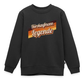 Angestellter Geburtstag als Legende geboren - Kinder Premium Organic Sweatshirt - Schwarz - Vorne - AI Model Kid Female (0cm)