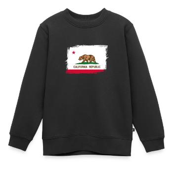 Kalifornien - Kinder Premium Organic Sweatshirt - Schwarz - Vorne - AI Model Kid Female (0cm)
