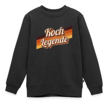 Gastronomie Geburtstag als Legende geboren Koch - Kinder Premium Organic Sweatshirt - Schwarz - Vorne - AI Model Kid Female (0cm)