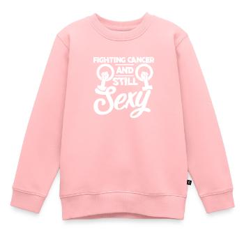 Krebs Krank Krankheit Kampf Geschenk - Kinder Premium Organic Sweatshirt - Rosa - Vorne - AI Model Kid Female (0cm)