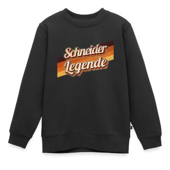 Schneider Geburtstag als Legende geboren - Kinder Premium Organic Sweatshirt - Schwarz - Vorne - AI Model Kid Female (0cm)
