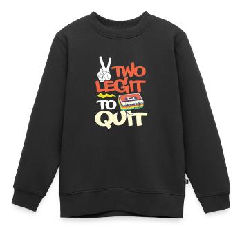 Hip Hop Rap Music Rapper Hiphop Gift - Sweat Premium enfant bio - noir - Devant - AI Model Kid Female (0cm)