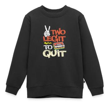 Hip-hop - Sweat Premium enfant bio - noir - Devant - AI Model Kid Female (0cm)