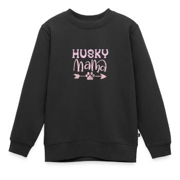 Husky - Kinder Premium Organic Sweatshirt - Schwarz - Vorne - AI Model Kid Female (0cm)